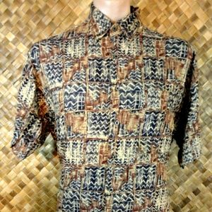 EXCETERA Mens HAWAIIAN Print Shirt. Large